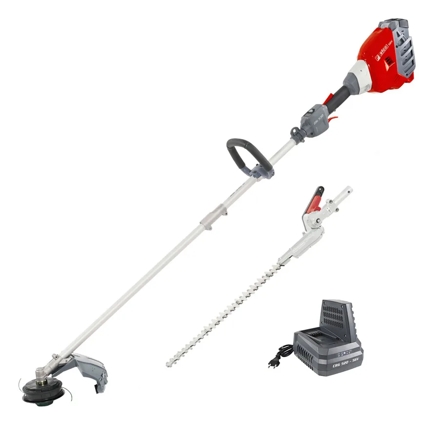 Efco DSi 530 D con batteria Bi 540, caricabatterie CRG 520, decespugliatore e tagliasiepi