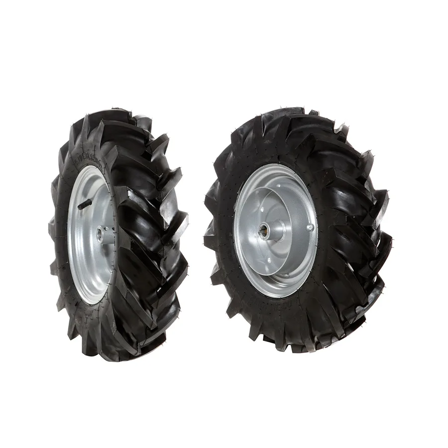 Bertolini Coppia ruote gommate 4.00x8" - Disco fisso