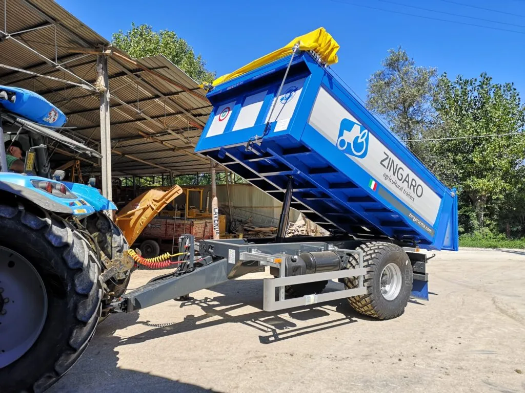 Zingaro Rimorchio monoasse dumper 60 q.li Mother Regulation