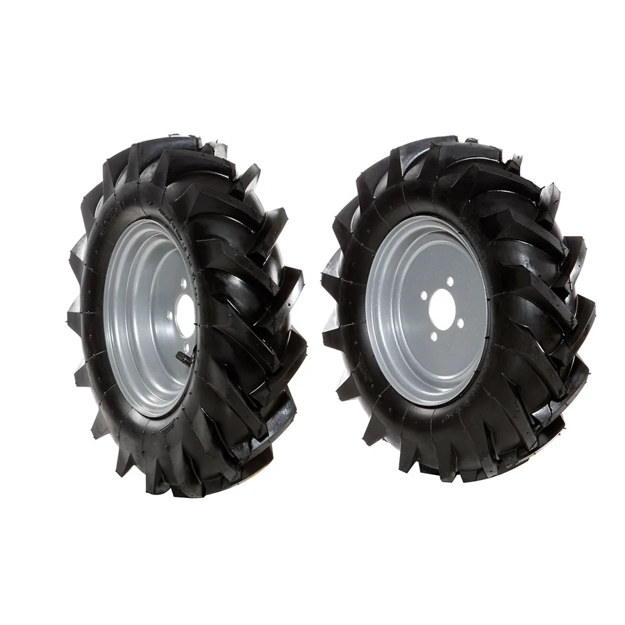 Bertolini Coppia ruote gommate 4.00-8" - Disco fisso
