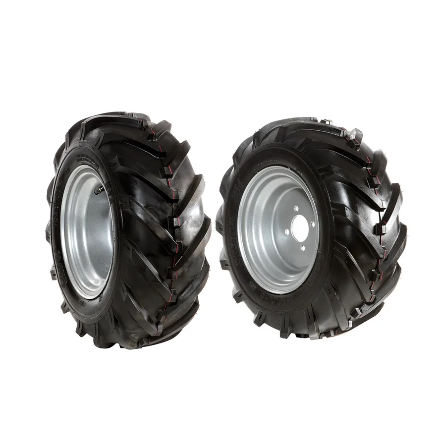 Bertolini Coppia ruote gommate 16-6.50/8" - Disco fisso